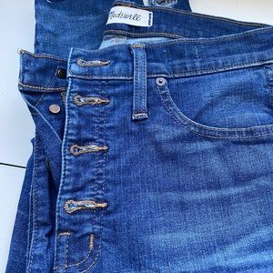 Madewell 10" High Rise Skinny Jeans, size 28